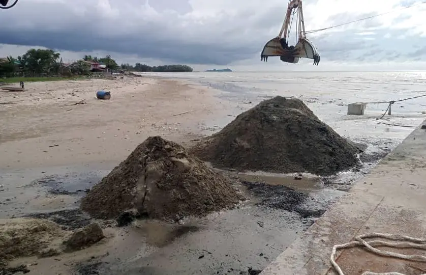 River mouth dredging, Sungai Gudon and Sungai Telipok
