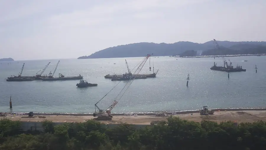 Sea channel reclamation and dredging